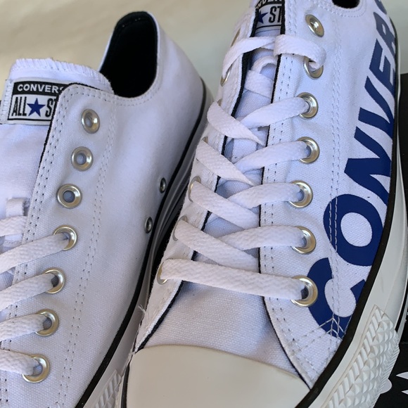 CONVERSE CTAS OX WHITE/BLUE/WHITE MEN’S - Picture 10 of 15